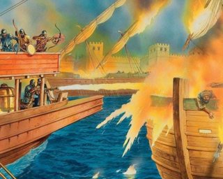 Таємна зброя Константинополя: римляни втратили формулу "рідкого вогню" через її надсекретність