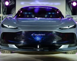 Вместо решетки радиатора — экран: Chery представила футуристический концепт Lepas Aura (фото)