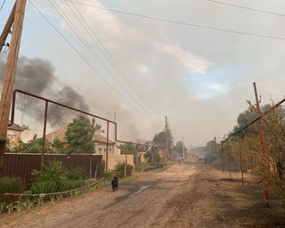 На Луганщине оценили сумму ущерба от пожара
