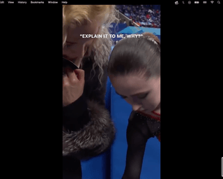 У мережу потрапило відео, на якому Тутберідзе "не шкодує Валієву" на Олімпіаді