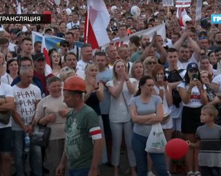 В белорусском Гродно госканал показал в эфире протесты