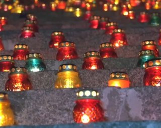 Возле "Родины-Матери" к 1000-му дню вторжения РФ прошла акция памяти (видео)