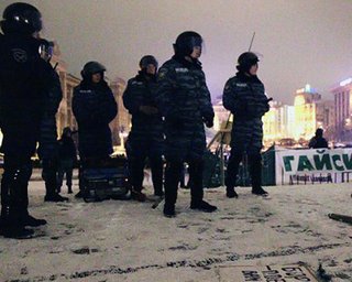 Милиция ликвидировала палаточный городок на Майдане