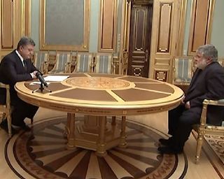 Обнародовано видео последней беседы Порошенко с губернатором Коломойским