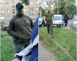 В масках и черной одежде: в Ужгороде неизвестные похитили экс-полицейского Белецкого — он оказался в ТЦК (фото)
