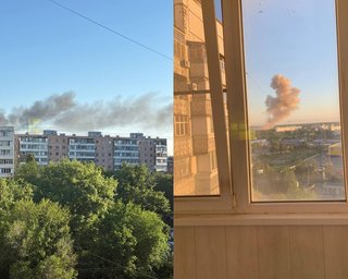 Під ранок російські Таганрог і Воронеж могли атакувати ракети: у районі аеродромів здійнявся дим (фото)