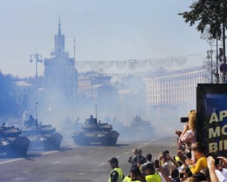 Под рев моторов. Как в Киеве отметили 27 лет независимости Украины