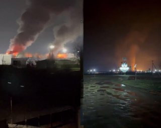 Безпілотники атакували Краснодарський край: палає важливий вузловий об'єкт нафтової промисловості РФ (відео)