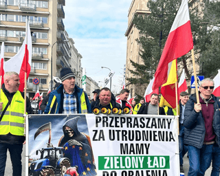 У Варшаві польські фермери вийшли на масштабний протест (відео)