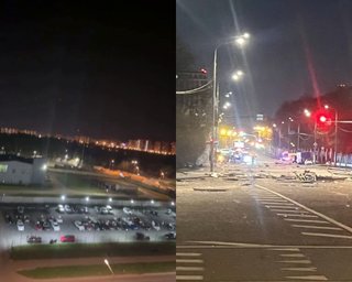 Москву атакували безпілотники: уламки попадали посеред вулиць, дрон влетів у будівлю елітного ЖК (відео)