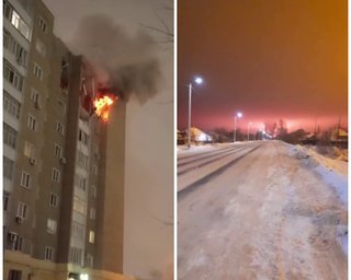 РФ массированно атаковали дроны: под удары попали нефтебазы и заводы, в Твери есть погибший (видео)