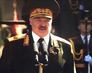 По белорусскому ТВ показали "тайную" церемонию инаугурации Лукашенко
