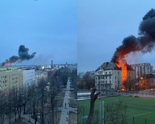 У Виборгу Ленінградської області РФ спалахнула пожежа: стався "приліт" БпЛА біля ФСБ, під ударом порт (відео)