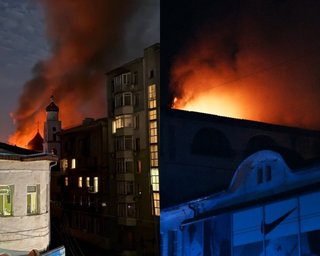 Харьков в течение суток под непрерывной атакой РФ: в городе более 20 попаданий, пылает отель и есть пострадавшие (видео)