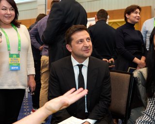 Зеленский прибыл в Трускавец на собрание "слуг народа" (видео)