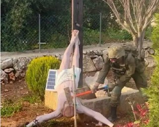 Израильский военный разбил статую Иисуса Христа в Ливане: в Иерусалиме извиняются