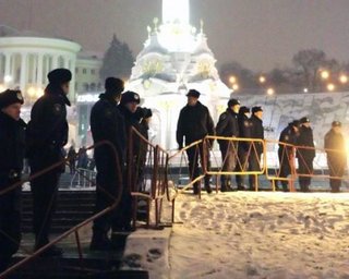 Ликвидация лагеря предпринимателей на Майдане (фоторепортаж)