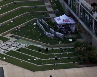 Убийство Чарли Кирка: дрон зафиксировал последствия стрельбы в кампусе (фото)