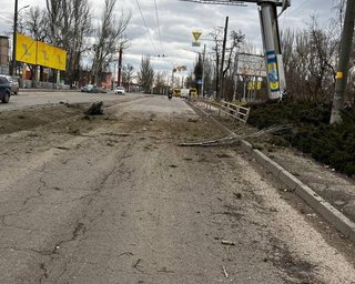 "Ми не воюємо з народом": ЗС РФ обстріляли Херсон із РСЗВ під час виступу Путіна (фото)