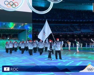 Російська команда на відкритті Олімпіади-2022 вийшла під прапорами ОКР (відео)