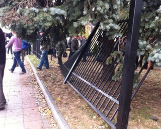 Чернобыльцы под Радой требуют Литвина и Ефремова