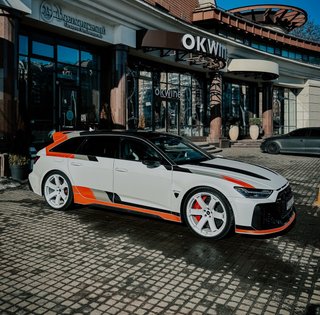 Сімейний суперкар: українці виконали яскравий тюнінг найшвидшого у світі універсала (фото)