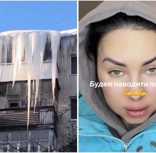 "У меня катастрофическая ситуация": в Тернополе из-за огромной сосульки разгорелся скандал (видео)