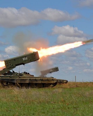 Бойцы Нацгвардии сожгли российский "Солнцепек" за 8 млн долларов (видео)