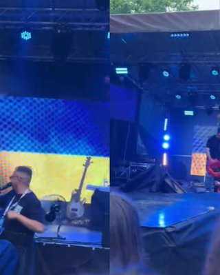 "Фиаско": на Прикарпатье во время признания в любви на концерте Ирины Федишин провалилась сцена (видео)