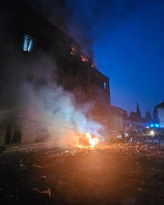 Ракетный удар по Львову