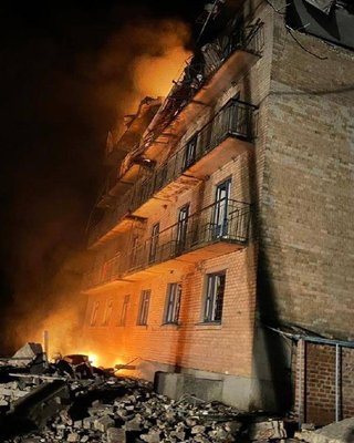 Атака Київської області дронами-камікадзе 22 березня