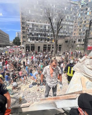 Удар ВС РФ по больнице Охматдет