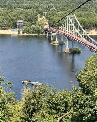 ЧП на зиплайне в Киеве