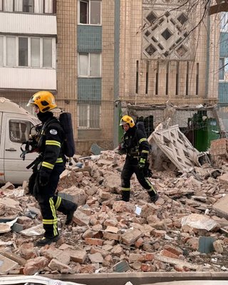 Удар по многоэтажке в Тернополе