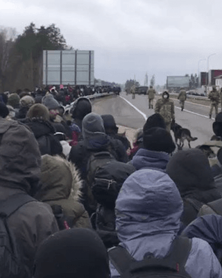 Мігранти на кордоні Білорусі та Польщі