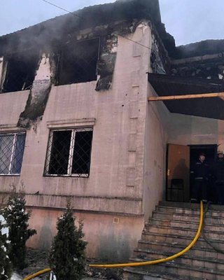 Пожежа в будинку для літніх людей у Харкові