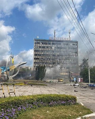 Ракетный удар по центру Винницы
