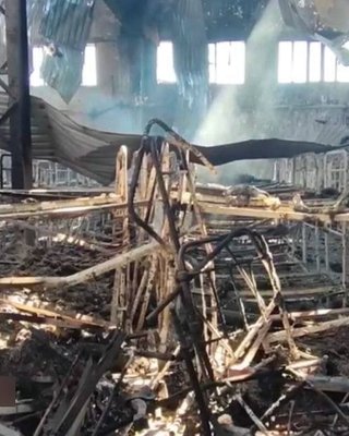 Обстрел колонии в Еленовке