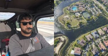 Пилот попросил друга посмотреть в небо, чтобы показать ему что-то невероятное