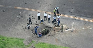 В аэропорту Японии взорвалась американская бомба времен Второй мировой войны (видео)