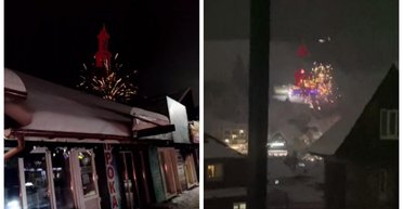 В Буковелі невідомі запустили салют: у поліції відреагували (відео)