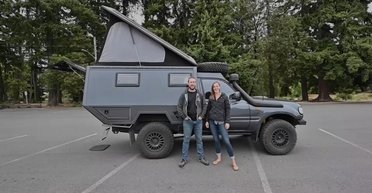 Старый Toyota Land Cruiser переделали в автодом для экстремальных путешествий (видео)