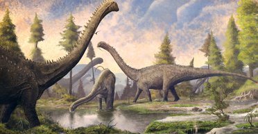 Ученые обнаружили, что динозавры переносили в своих желудках камни