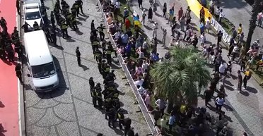 У Батумі затримали двох громадян України під час акції проти круїзного лайнера з росіянами