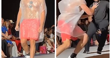 Пранкер таємно пробрався на подіум у Нью-Йорку і побився з охоронцем (відео)