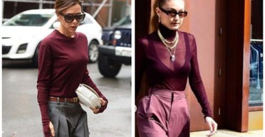 З чим носити одяг винного кольору (фото)