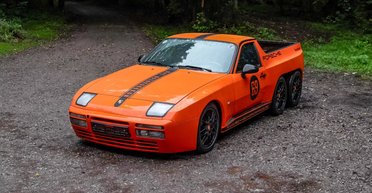 Настоящий уникум: на продажу выставили шестиколесный пикап Porsche (видео)