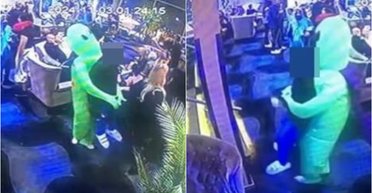 Мужчина планировал хорошо провести Хэллоуин: этому помешал "инопланетянин" (фото)