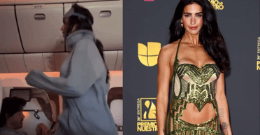 Особистий спортзал: акторка влаштувала тренування в проході літака під час польоту (відео)