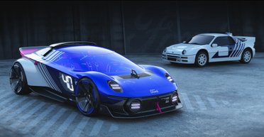 Дань легенде: представлен впечатляющий спорткар Ford в стиле 80-х (фото)